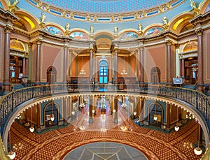 Inside the Iowa State Capitol Rotunda