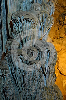 Inside the Ispingoli Cave karst in Sardinia