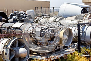 Inside a jet engine