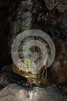 Inside Kents Cavern prehistoric cave