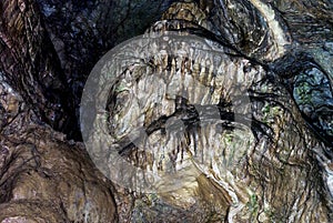 Inside Kents Cavern prehistoric cave