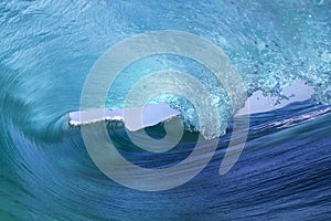 Inside a large breaking wave