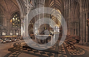 Inside Lichfield Cathedral
