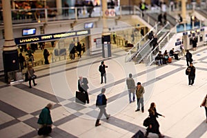 Inside Liverpool Street Station, London