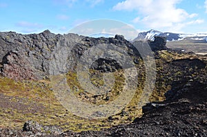 An Inside Look at Eldborg Crater in Iceland photo