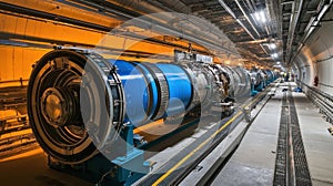 Inside the Machine Particle Accelerator Infrastructure and Scientific Research Equipment photo
