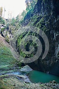 Inside Macocha abyss