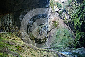 Inside Macocha abyss