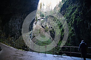 Inside Macocha abyss