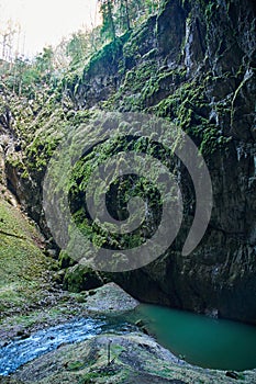 Inside Macocha abyss