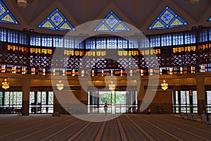 Inside Malaysia National Mosque