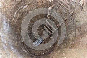 Inside of manhole