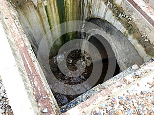 Inside of manhole
