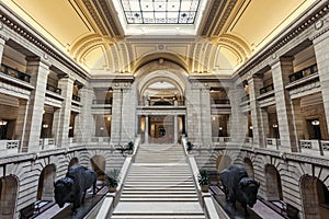 Inside Manitoba Legislative Building in Winnipeg