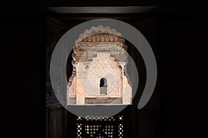 Inside the medersa Ben Youssef in Marrakesh, Morocco