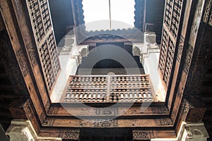 Inside the medersa Ben Youssef in Marrakesh, Morocco