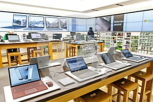 Inside Microsoft store