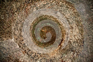 Inside of Mingun bell in Myanmar.