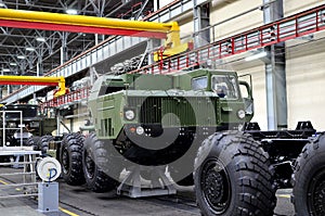 Inside of the Minsk Wheel Tractor Plant.