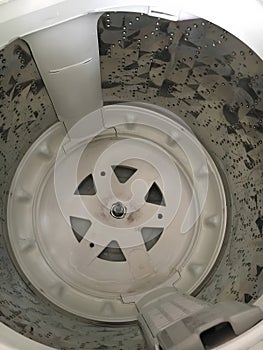 Inside a Modern Top-Loading Washing Machine Drum