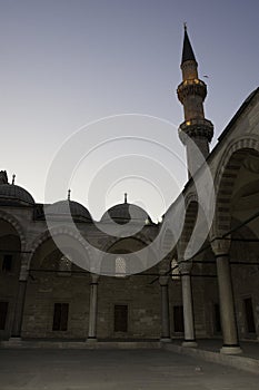Inside of a Mosque in Istanbul photo