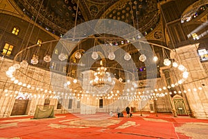 Inside of the mosque of Muhammad Ali, Saladin Citadel of Cairo