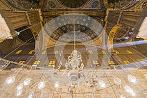 Inside of the mosque of Muhammad Ali, Saladin Citadel of Cairo