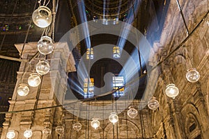 Inside of the mosque of Muhammad Ali, Saladin Citadel of Cairo