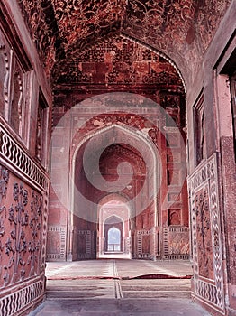 Inside The Mosque At The Taj Mahal