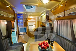 Inside motor home