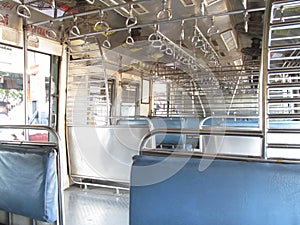 Inside Mumbai local train