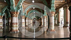Inside the Mysore palace