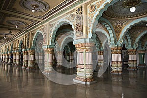 Inside the Mysore Royal Palace, India