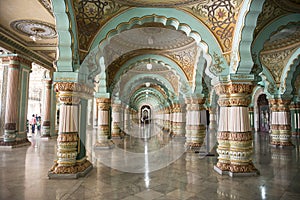 Inside the Mysore Royal Palace, India