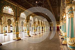 Inside the Mysore Royal Palace, India