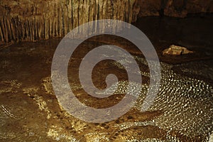 Inside Neptunes Cave in Sardinia, Italy photo