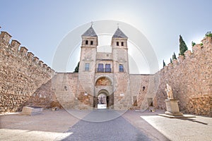 Inside new Bisagra Gate in Toledo city.