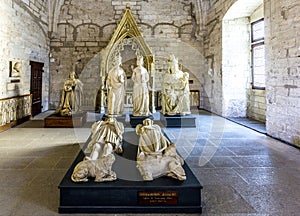 Inside the north Sacristy of the popes palace in Avignon, France