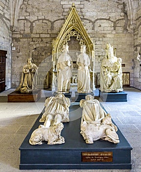 Inside the north Sacristy of the popes palace in Avignon, France