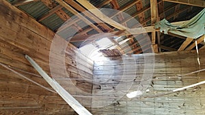 Inside North Texas Hay Barn