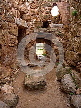 Inside of nuragic complex of Palmavera