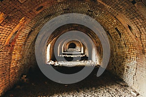 Inside an old abandoned brick factory