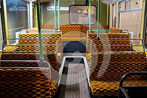 Inside of the old bus