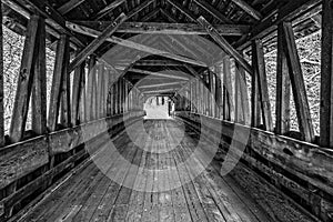 Inside an Old Covered Bridge