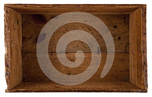 Inside the really old wooden box