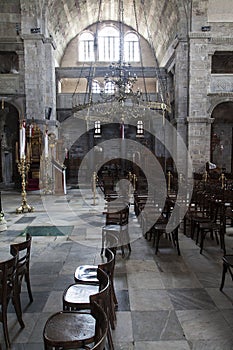 Inside an orthodox church