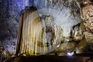 Inside Paradise Cave Thien Duong Cave, Ke Bang National Park, Vietnam