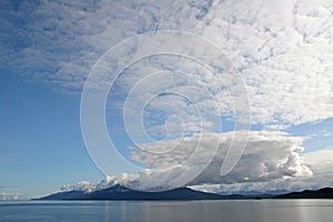 Inside Passage, Alaska, on a calm summer day.