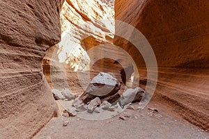 Orange canyon, Barranco de las Vacas, Gran Canaria, Canary Islands, Spain photo