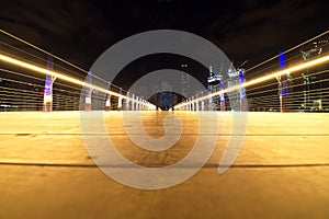 Inside Pedestrian Bridge from Bluewaters Island to JBR, Dubai, United Arab Emirates